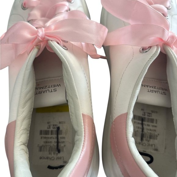 Stuart Weitzman White and Pink Athletic Shoes - Picture 4 of 6